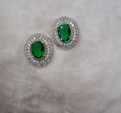 Beautiful Green Color Studs
