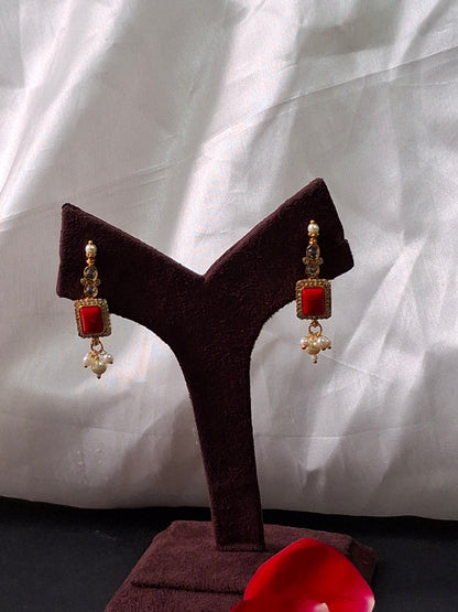 Multicolor Kundan Pearl Necklace Set